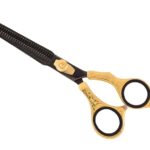 DANIAL HIGH CARBON SERIES THINNING SCISSORS BLACK N GOLD COLOR