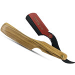 DANIAL Wooden Handle Steel Razor Heavy Duty